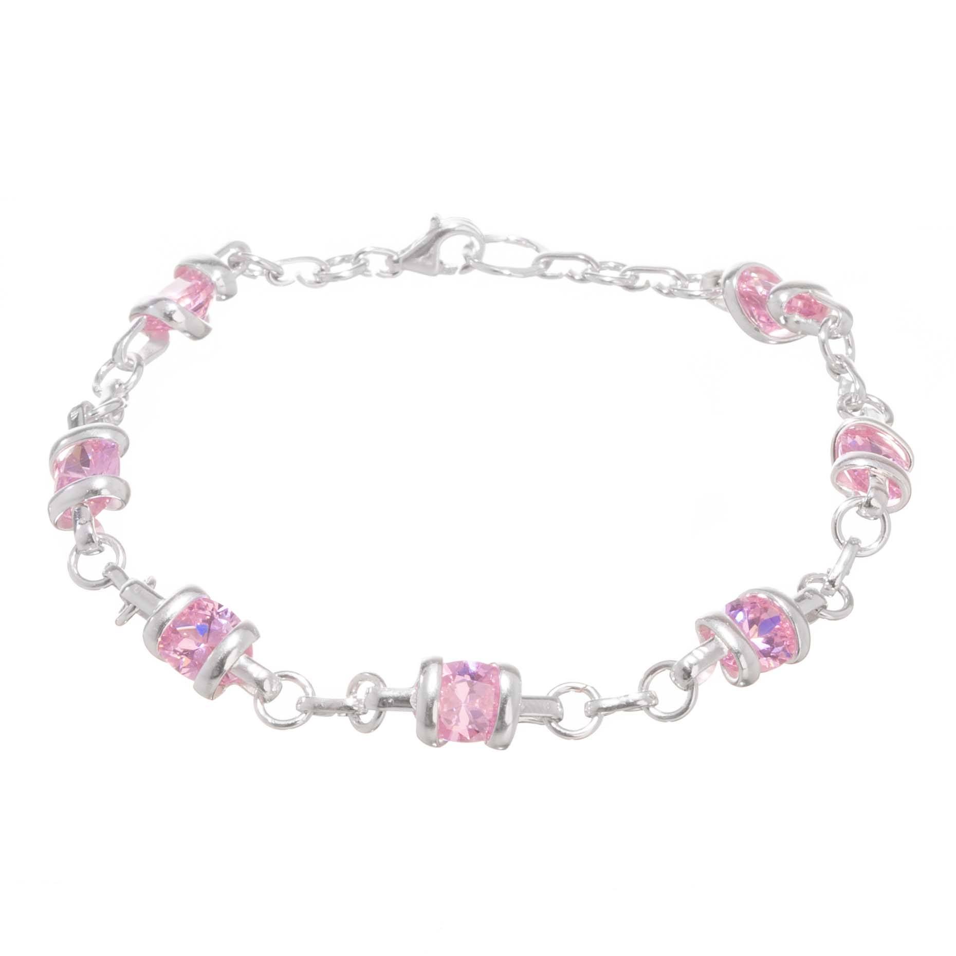 Pulsera de Plata y Zirconias Engarzadas mini